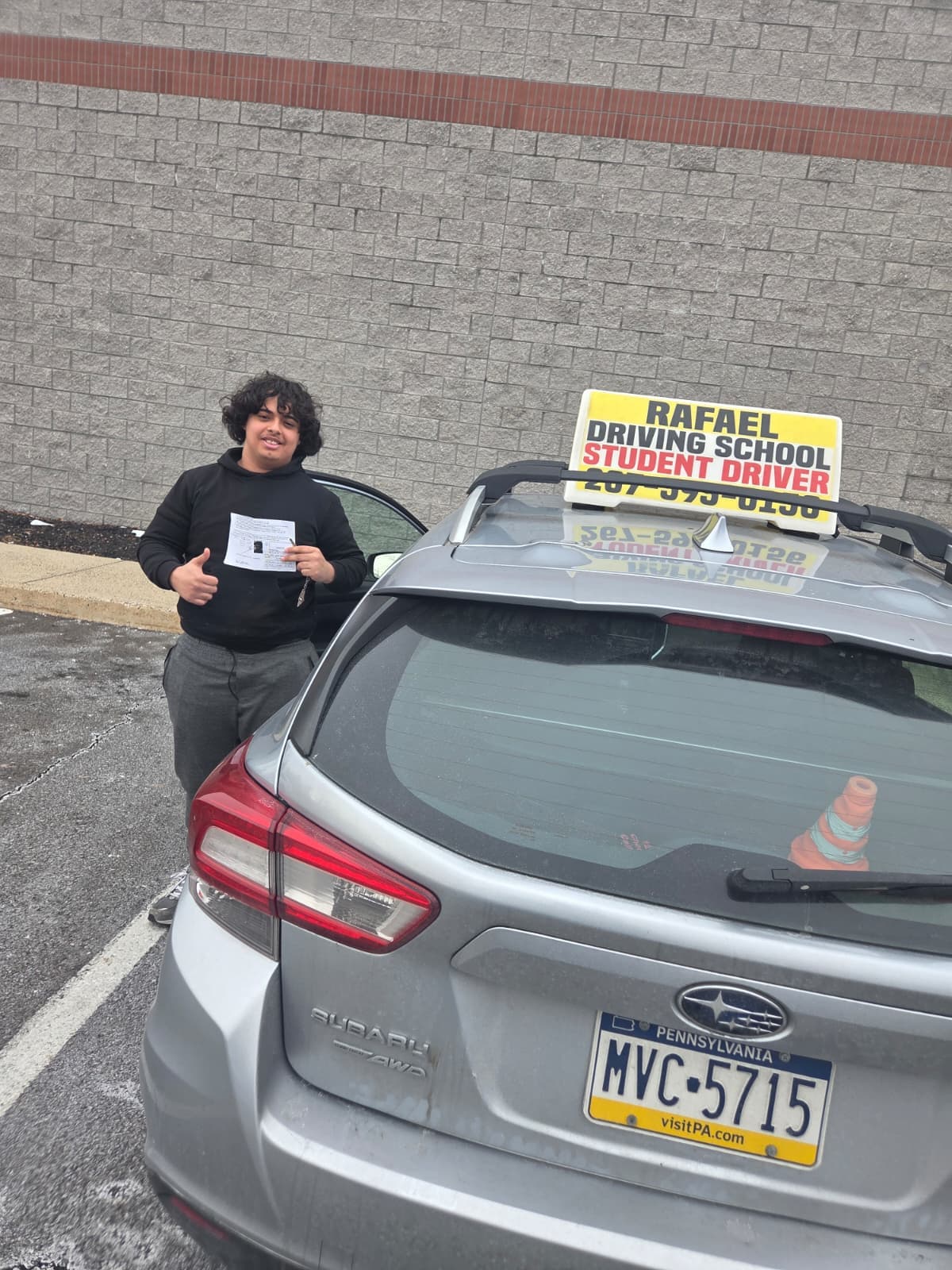 Successful driving school student - January 2026