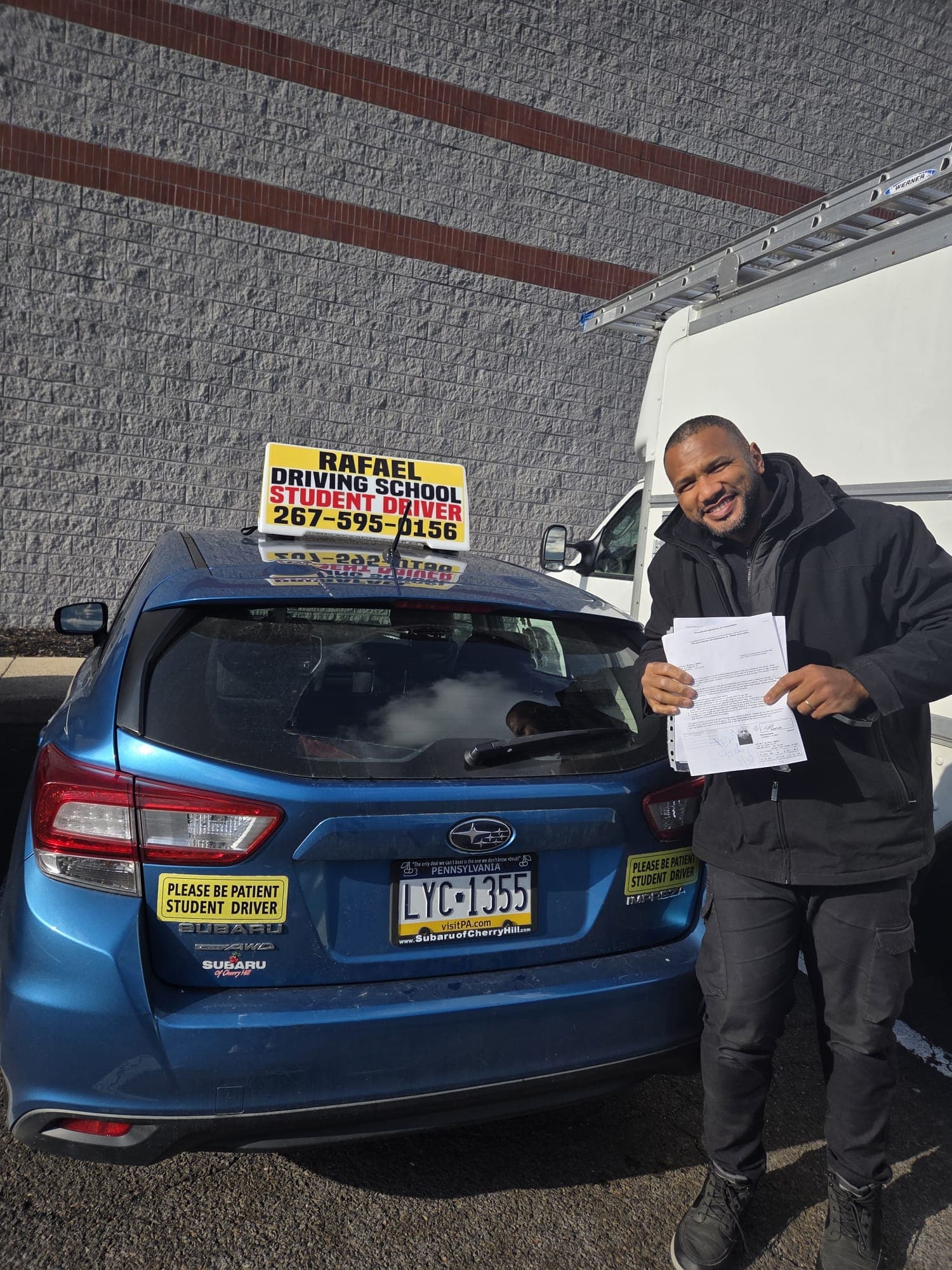 Successful driving school student - January 2026